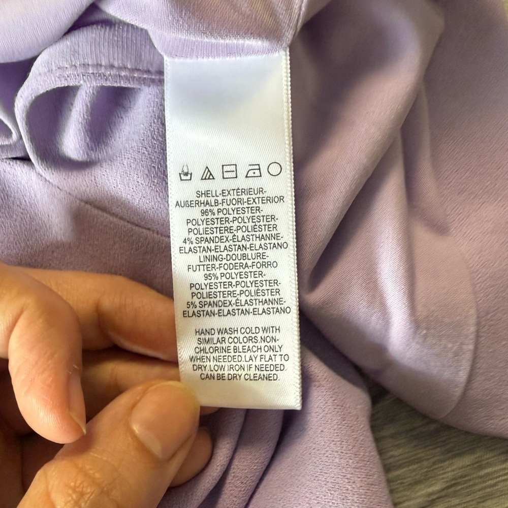 The Population One Shoulder Lavender Dress - Picture 5 of 7